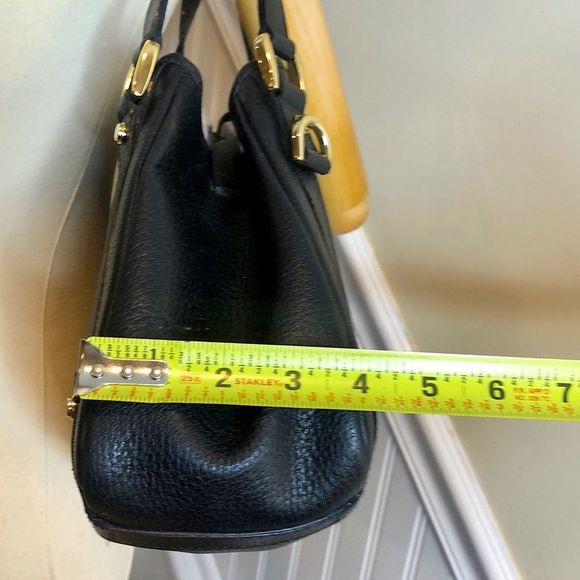 GUCCI Abbey D Ring Black Leather Shoulder Bag Tote Vintage Authentic Pristine - Picture 11 of 17